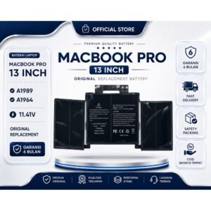 Baterai Laptop MacBook Pro 13 Inch A1989 A1964 11.41V Original Replacement