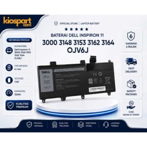 Baterai Original Dell Inspiron 11 3000 3148 3153 3162 3164 OJV6J Laptop Battery Replacement