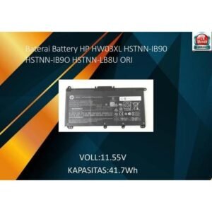 Baterai Battery HP HW03XL HSTNN-IB90 HSTNN-IB9O HSTNN-LB8U ORI