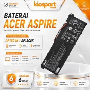 Baterai Laptop Acer AP18C4K AP18C8K Aspire 3 A315 Aspire 5 A514 A515 Swift 3 SF314