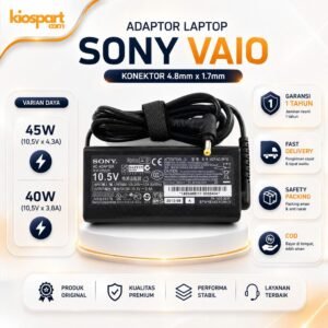 Charger Adaptor Laptop Sony Vaio Konektor 4.8mm x 1.7mm