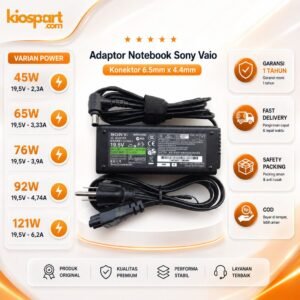 Charger Adaptor Notebook Sony Vaio Konektor 6.5mm x 4.4mm