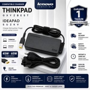 [GARANSI 1 TH] Charger Laptop Lnvo THlNKPAD Original USB Plug X Y Z B E G S T Series X270 X260 X250 X240 G40 T440 B40 Colokan